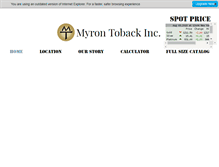 Tablet Screenshot of myrontoback.com